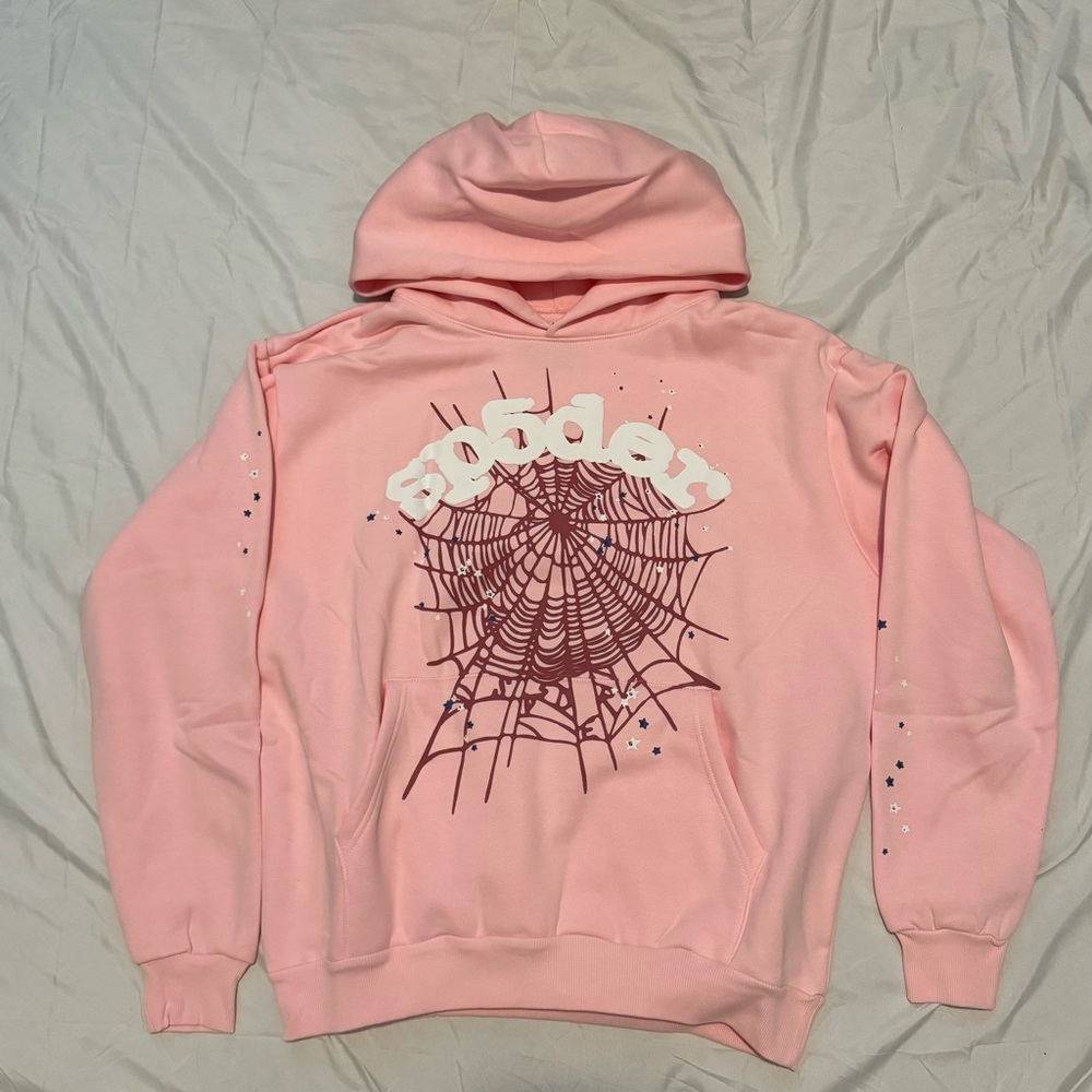 Pink Spider Graphic Hoodie